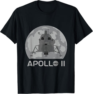 Apollo 1969 Lunar Module Apollo 11 Moon Landing T-Shirt - T-Shirt | Black