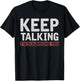 Funny Psychologist Keep Talking Im Diagnosing You Psychology T-Shirt - T-Shirt | Black