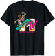 Mademark x MTV - The official MTV Logo with a hipster skater on his board T-Shirt - T-Shirt | Black