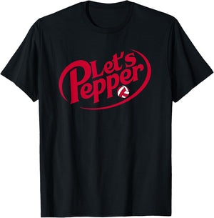 Funny Girls Volleyball Let's Pepper Practice Term Great T-Shirt - T-Shirt | Black