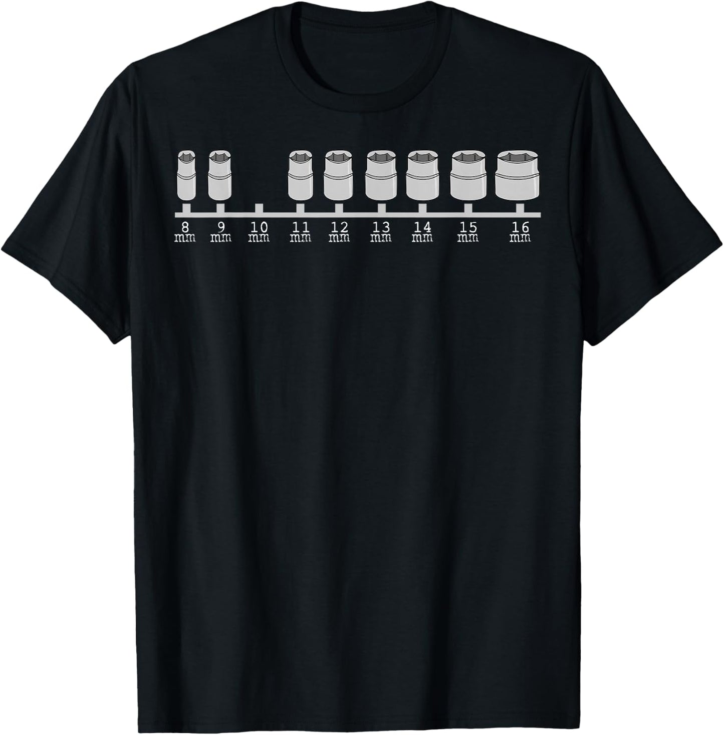 Mechanic Tuner Car Mechanic 10 mm Key T-Shirt - T-Shirt | Black