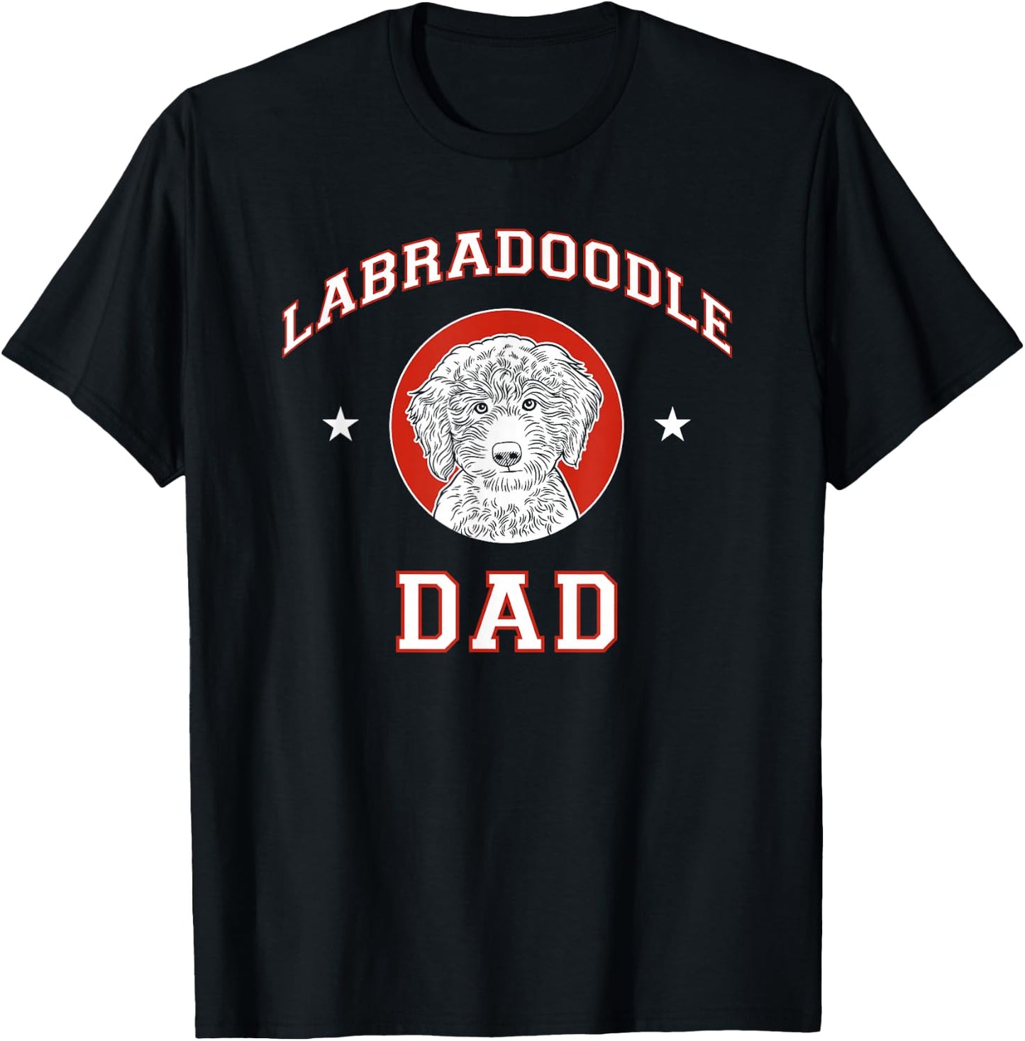 Labradoodle Dad Dog Father Men Women Girls Kids T-Shirt - T-Shirt | Black