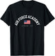 Air Force Academy CO American Flag USA City Name T-Shirt - T-Shirt | Black
