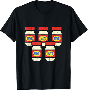Funny Cinco De Mayo Mayonnaise Shirt Foodie Mexican Fiesta T-Shirt - T-Shirt | Black