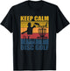 Keep calm and play disc golf for a frisbee golf fan T-Shirt - T-Shirt | Black