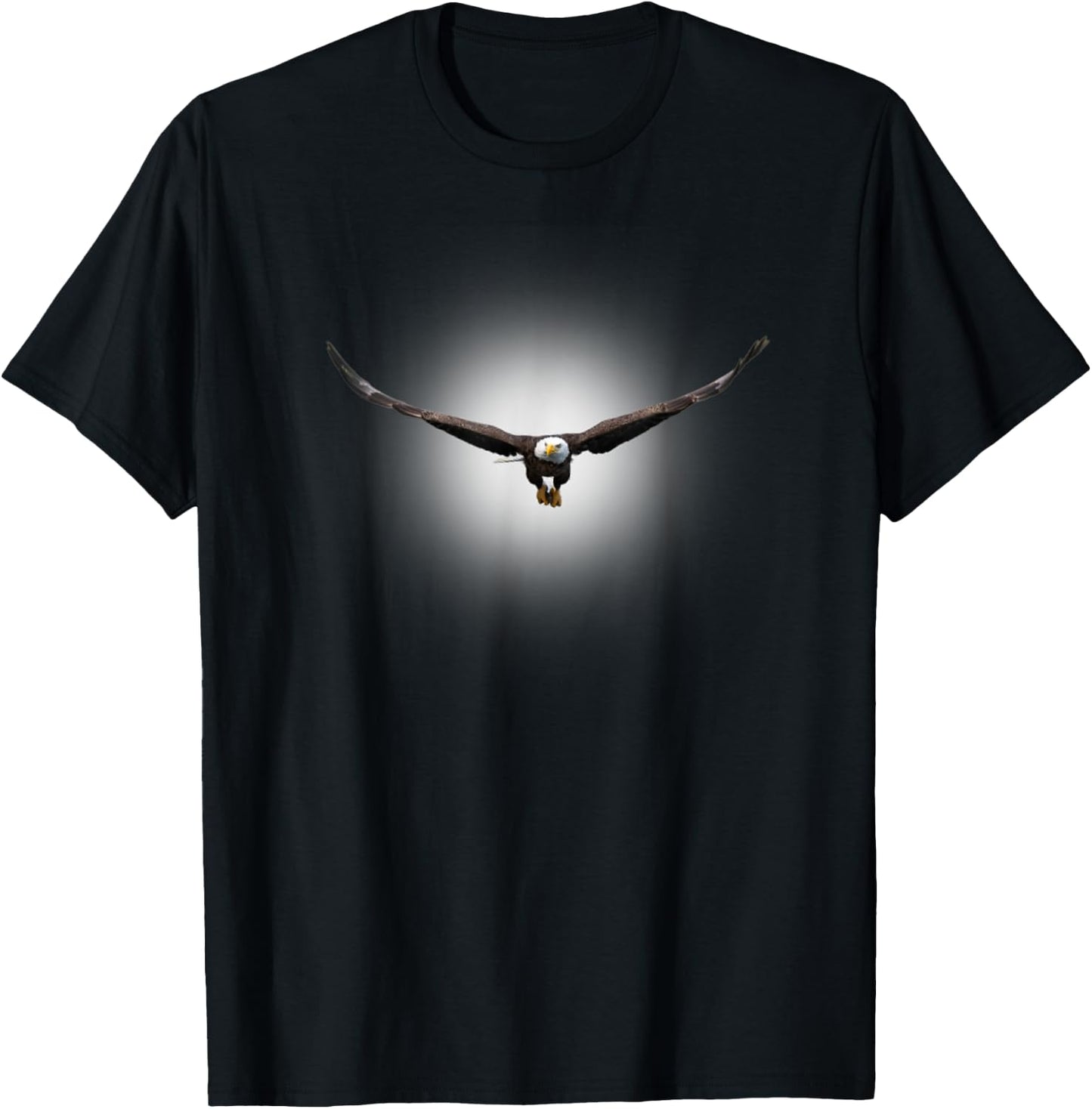 Cool Flying Bald Eagle Bird Animal Soaring in the Sky Eagle T-Shirt - T-Shirt | Black