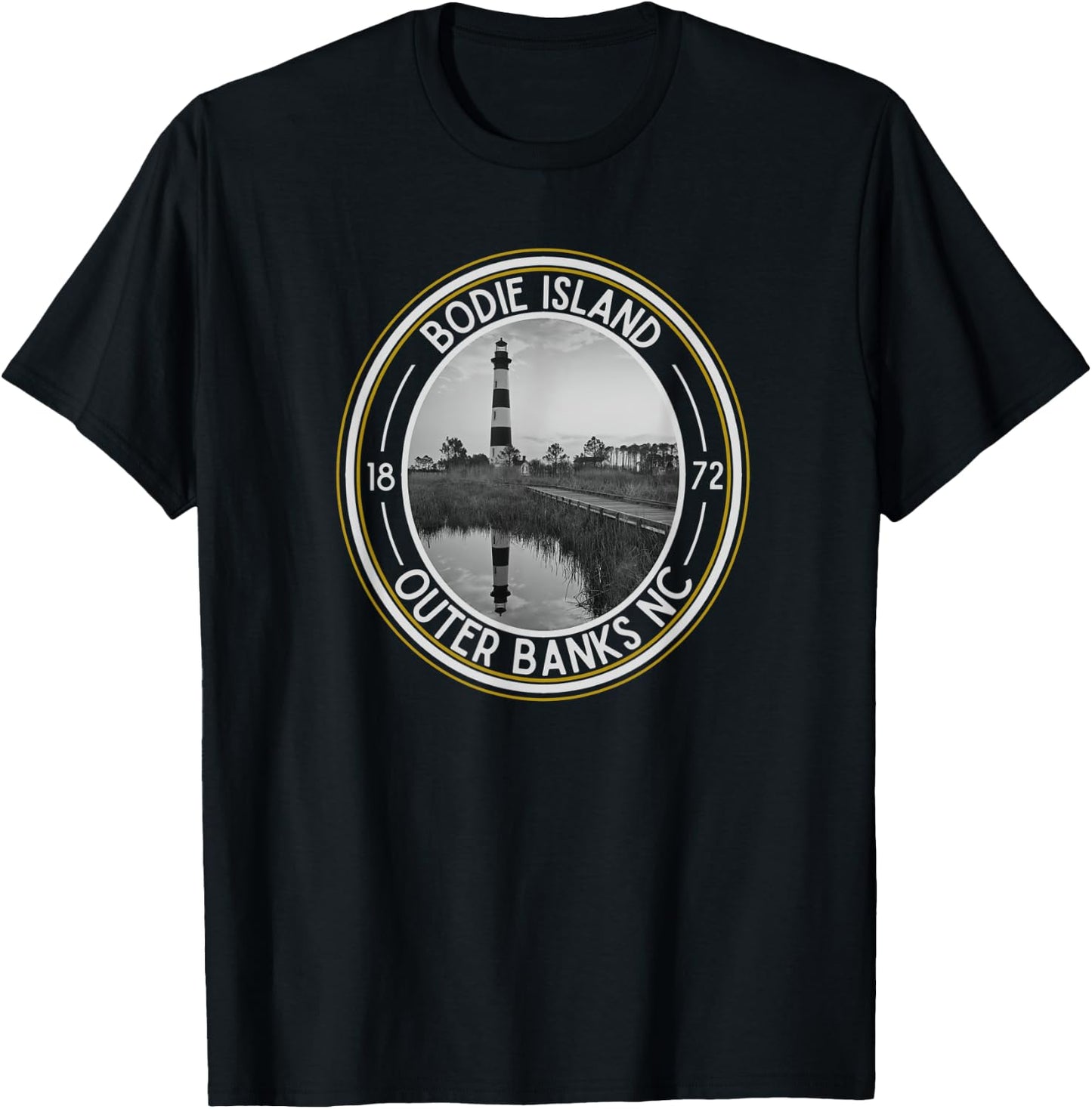 Bodie Island Light House, North Carolina T-Shirt - T-Shirt | Black