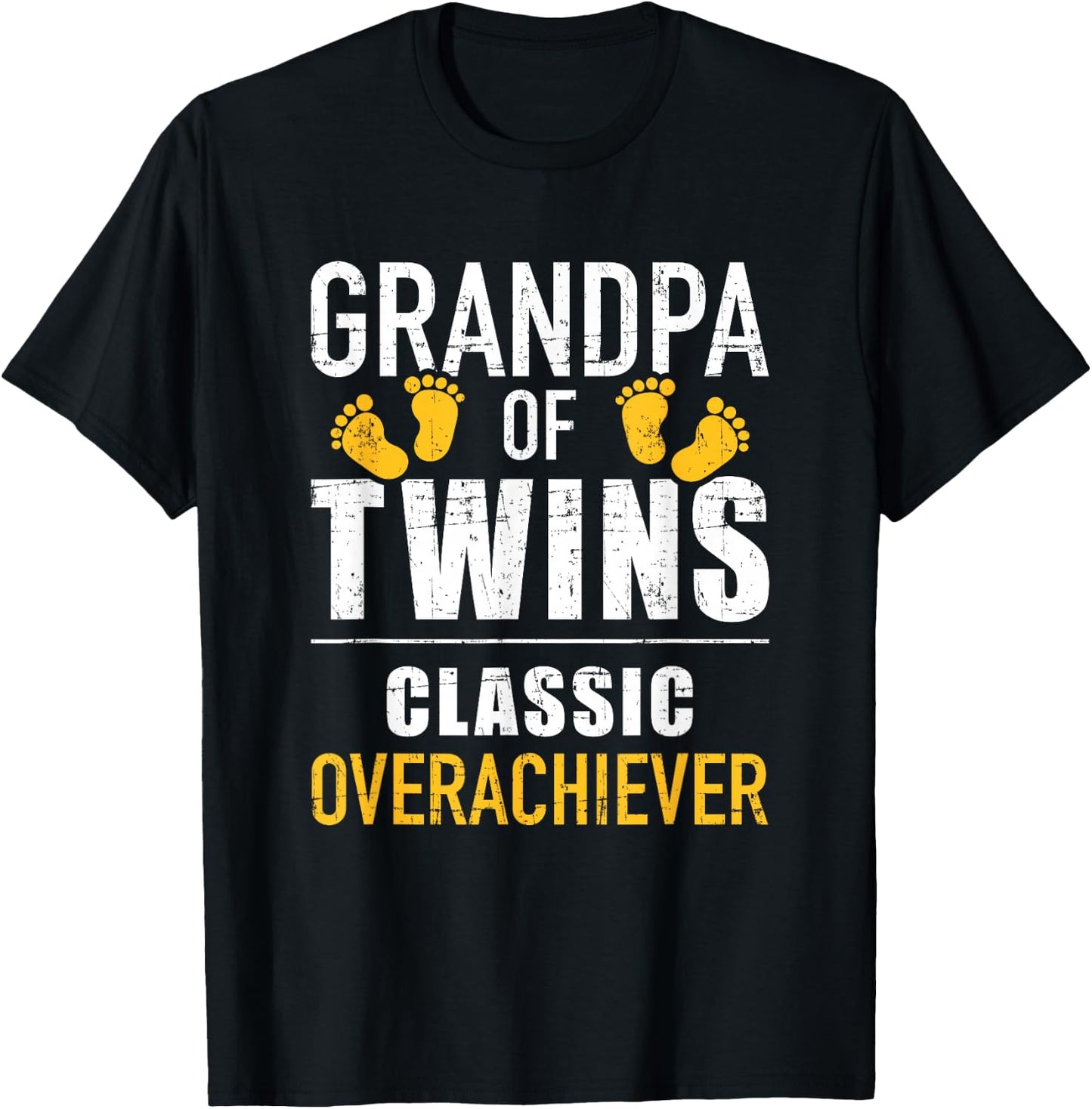Grandpa von Zwillingen Funny Saying T-Shirt - T-Shirt | Black