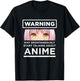 Warning May Spontaneously Start Talking About Anime T-Shirt - T-Shirt | Black