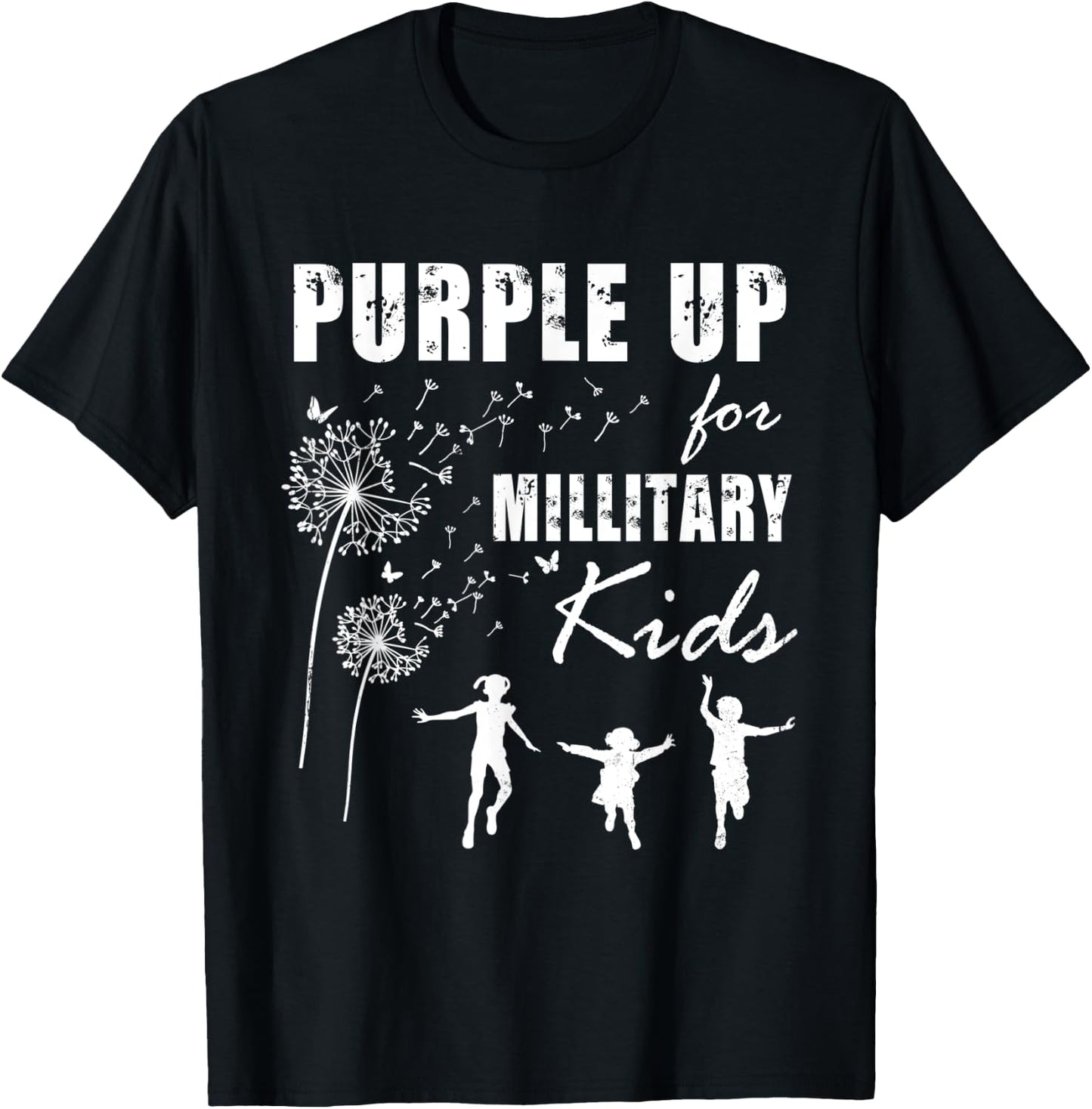 Purple Up for Military Kids Month of the Military Child T-Shirt - T-Shirt | Black