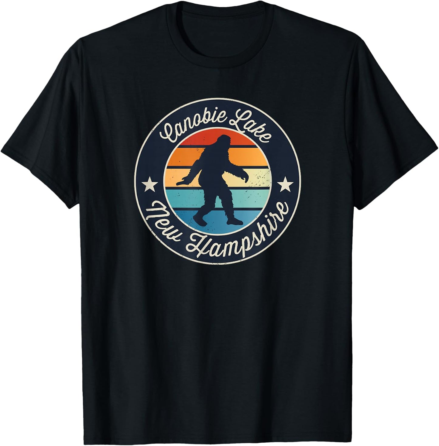 Canobie Lake New Hampshire Sasquatch Souvenir T-Shirt - T-Shirt | Black