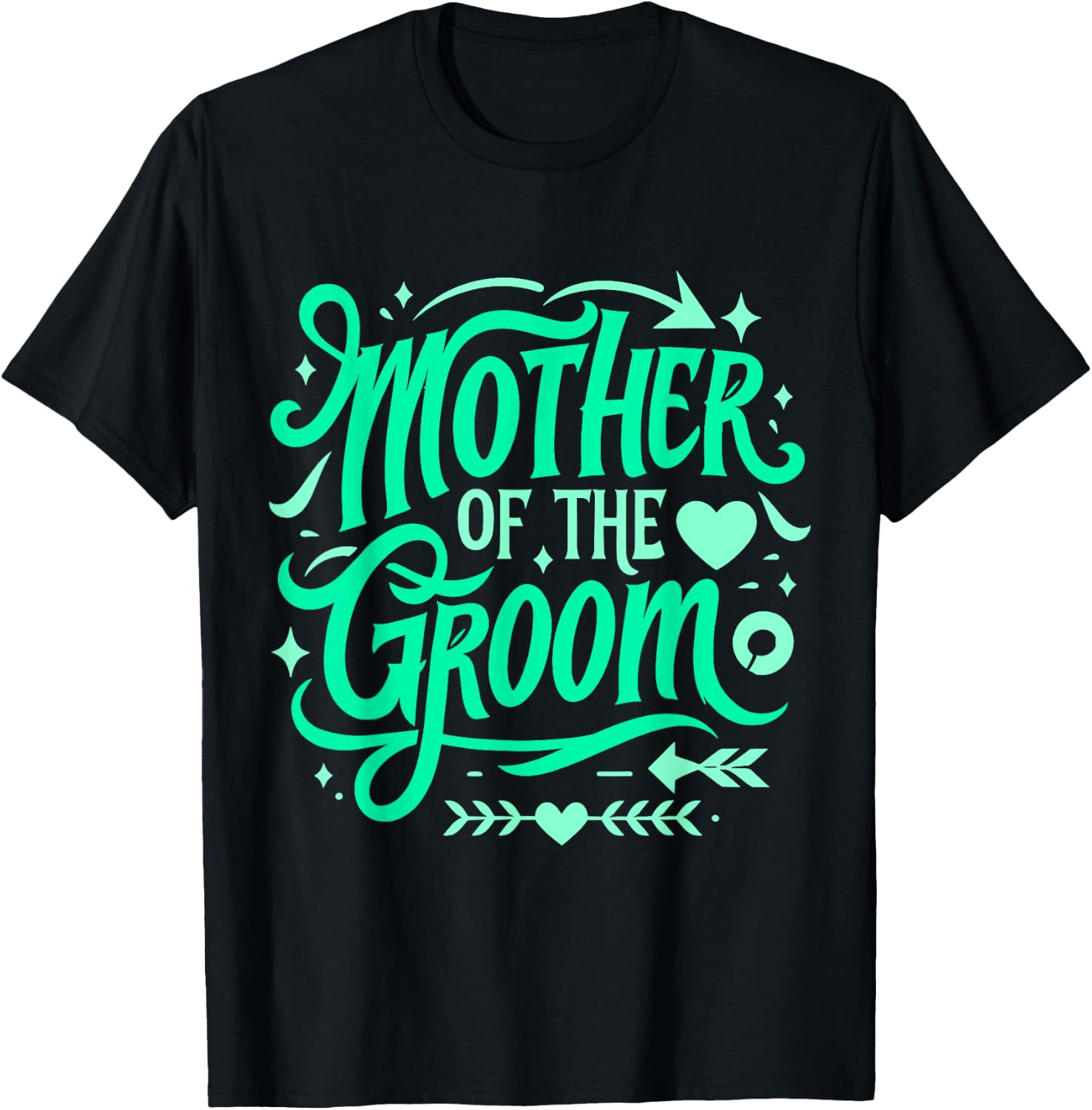 Bridal Party Mother Of The Groom T-Shirt - T-Shirt | Black