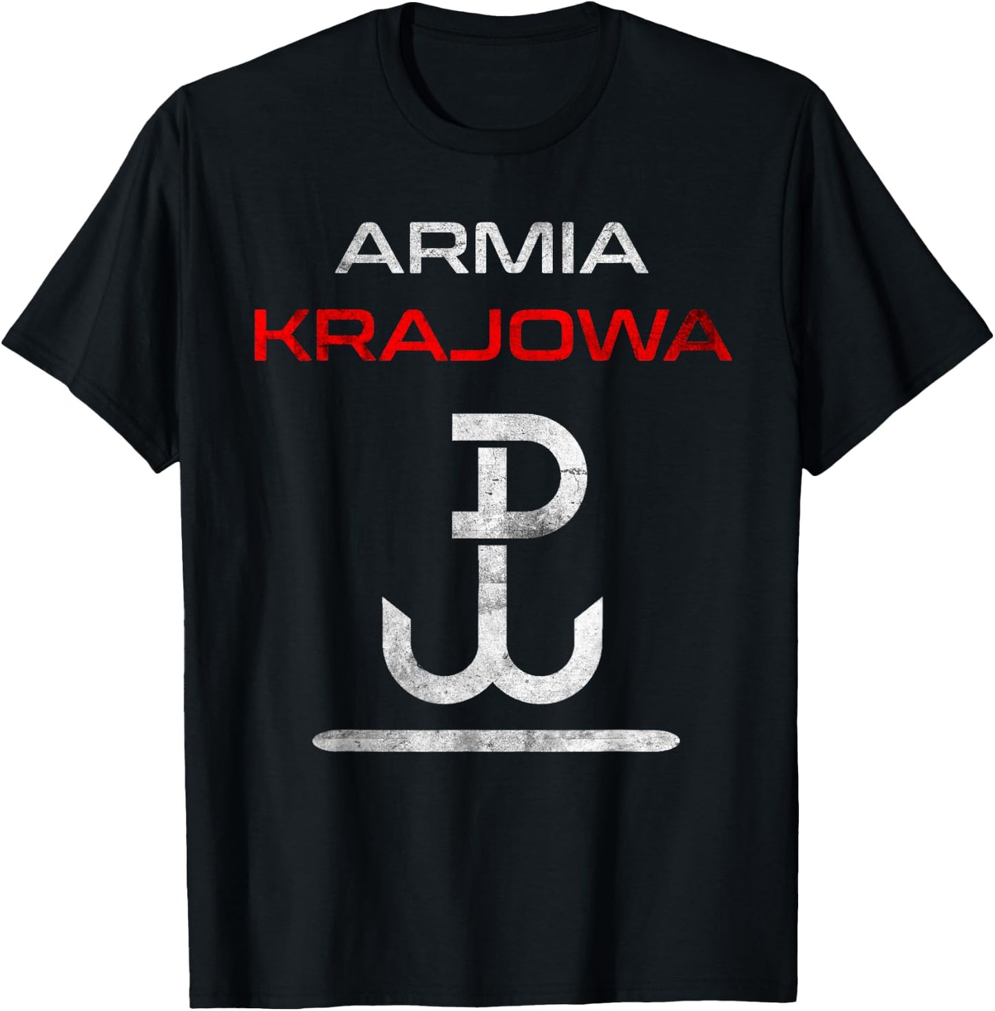 Armia Krajowa 1944 Poland Polskie Polish Resistance Gift T-Shirt - T-Shirt | Black