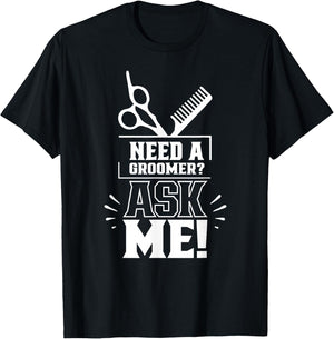 Do you need a pet hairdresser? Ask me pet hairdresser T-Shirt - T-Shirt | Black