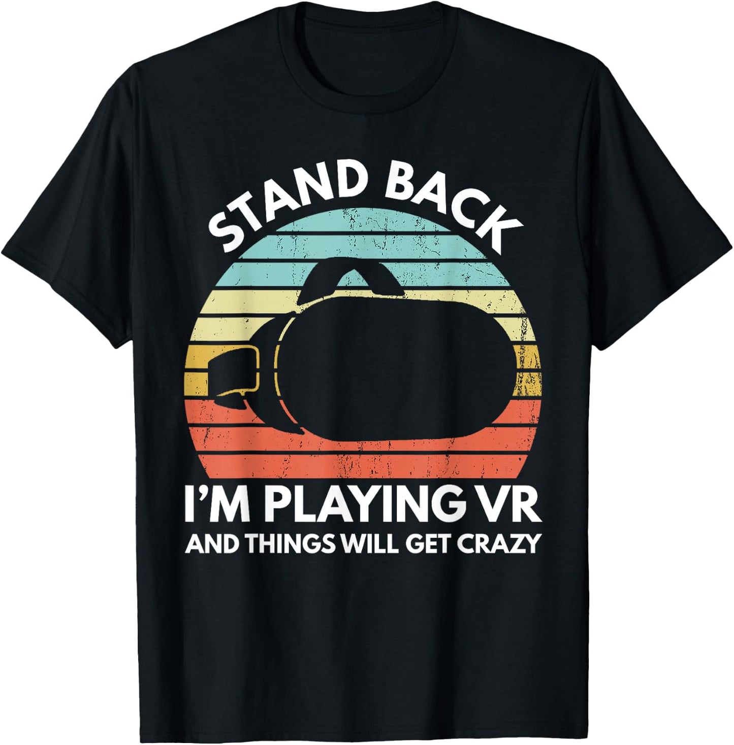 Virtual Reality Athlete Funny VR Gamer Saying T-Shirt - T-Shirt | Black