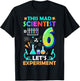 This Mad Scientist is 6th Birthday Scientist 6 Years Old T-Shirt - T-Shirt | Black