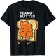 Peanut Butter Toast Matching Halloween Couples Him And Her T-Shirt - T-Shirt | Black