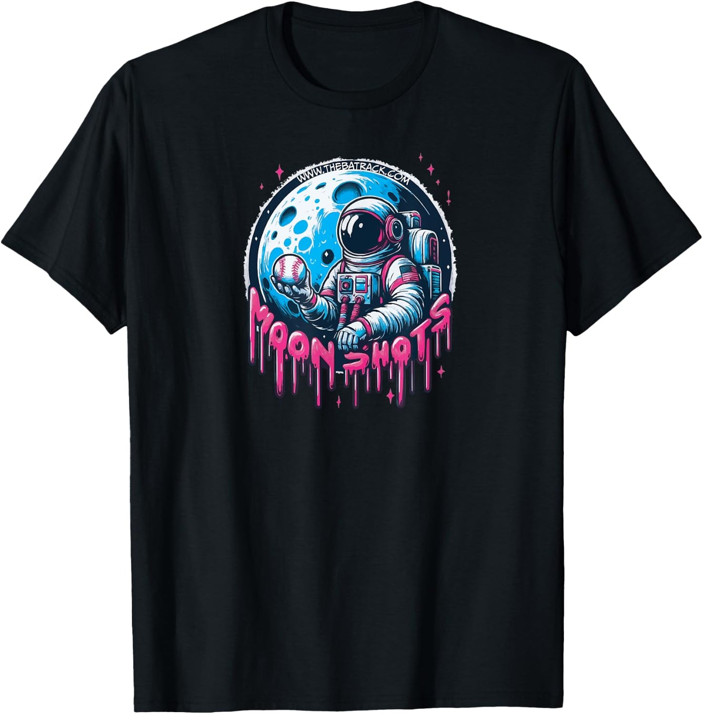 Baseball Moon Shots T-Shirt - T-Shirt | Black