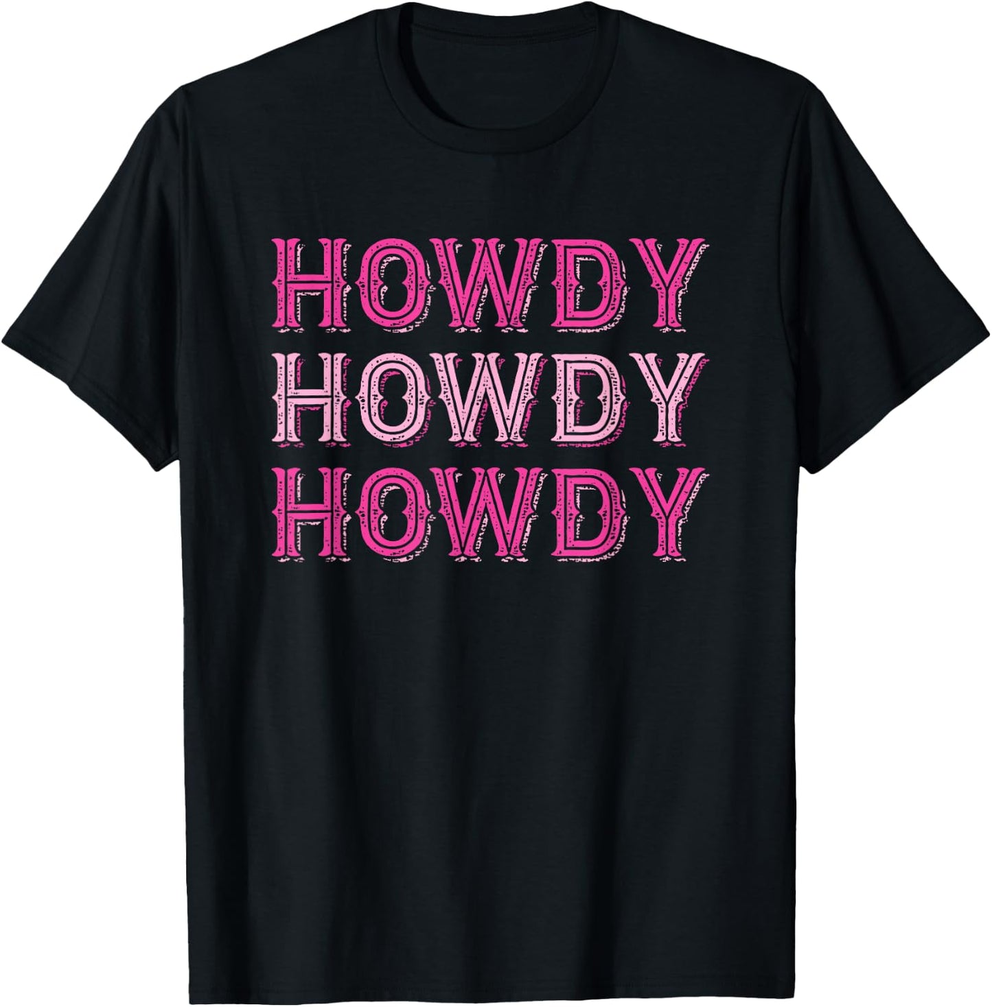 Howdy Country Southern Rodeo T-Shirt - T-Shirt | Black
