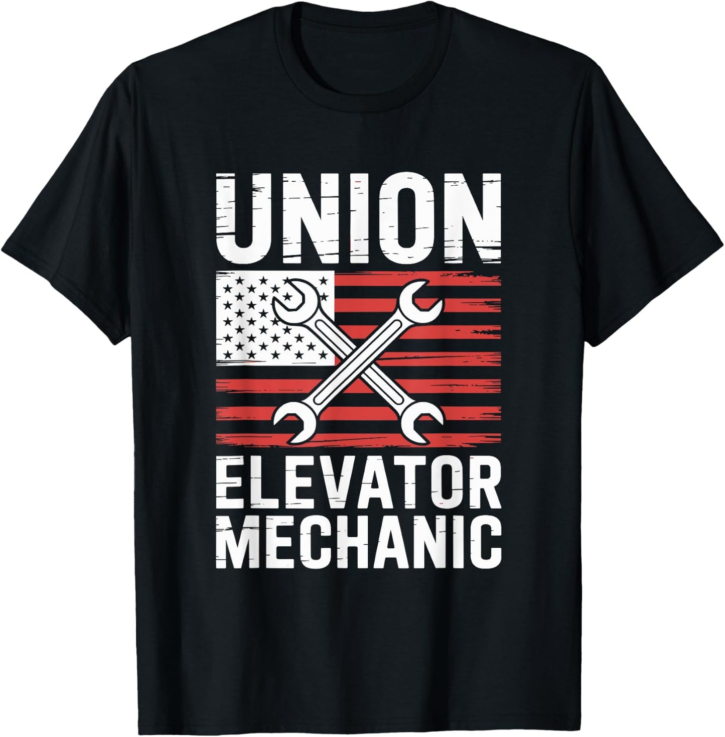 Elevator Technician Union Elevator Mechanic T-Shirt - T-Shirt | Black