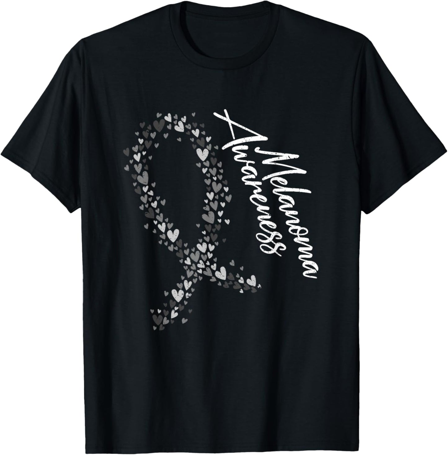 Melanoma Fighter Women Gift Skin Cancer Awareness T-Shirt - T-Shirt | Black
