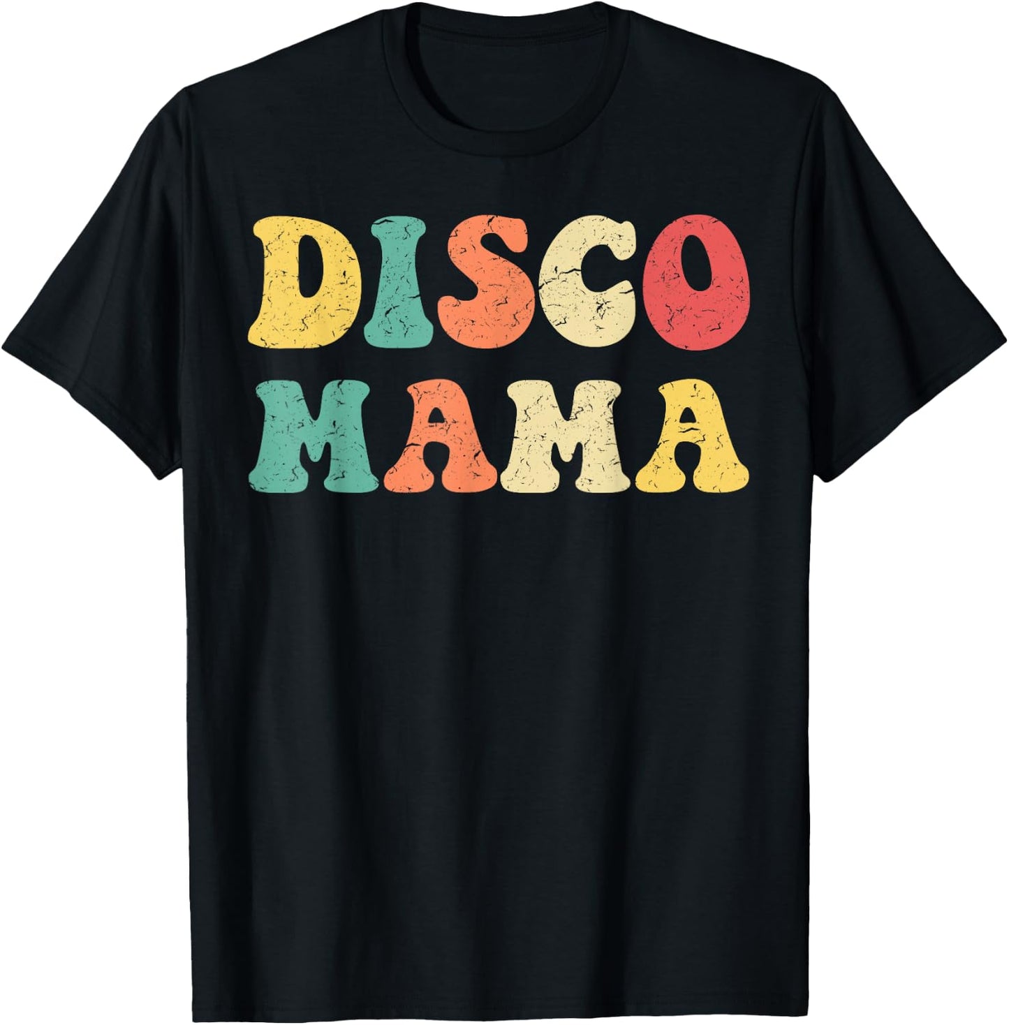 Disco Mama 1970s Disco Queen Matching Couple Shirt T-Shirt - T-Shirt | Black