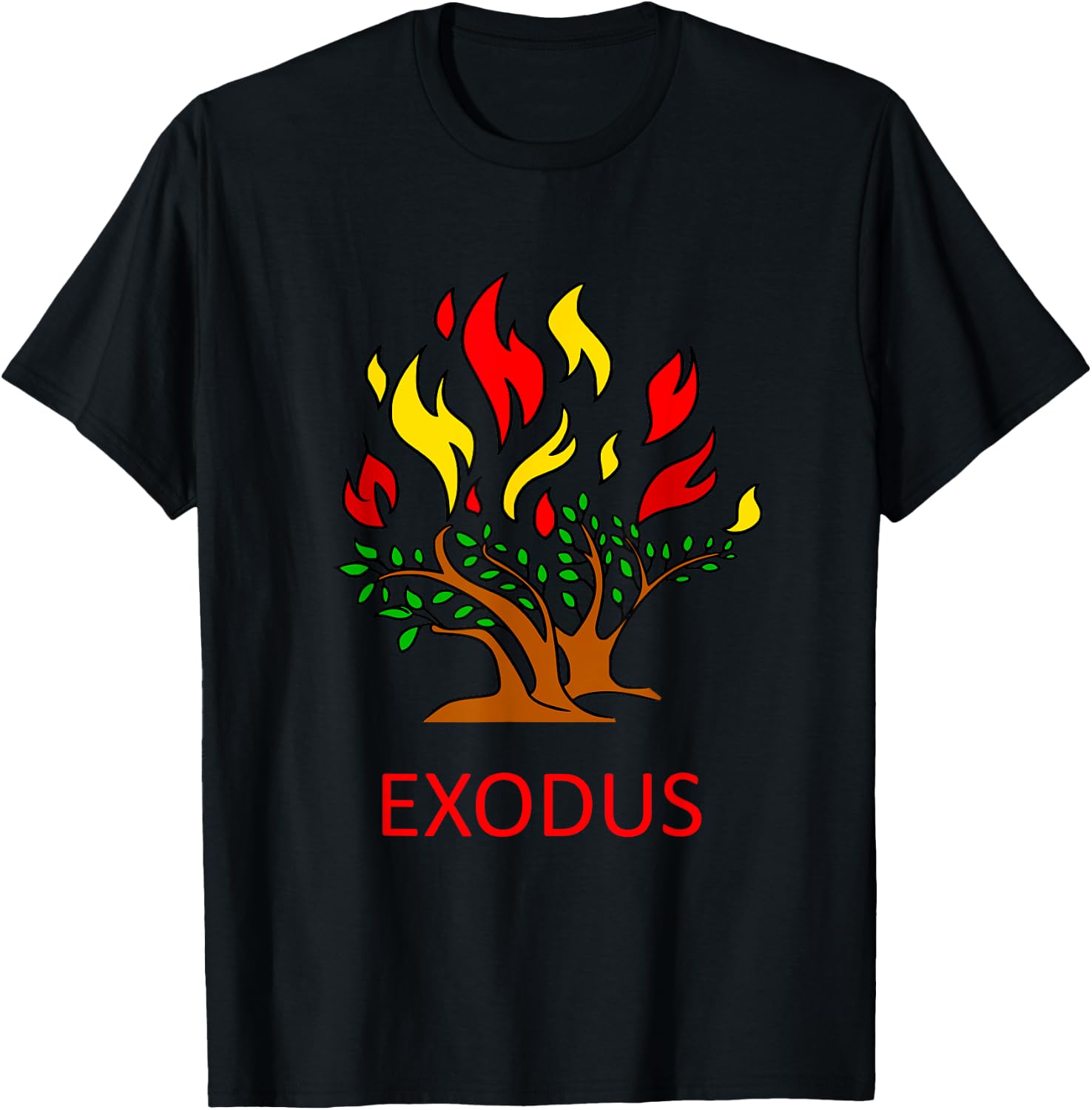 The Burning Bush - Moses Old Testament Bible - Exodus T-Shirt - T-Shirt | Black