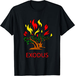 The Burning Bush - Moses Old Testament Bible - Exodus T-Shirt - T-Shirt | Black