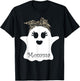 mb Spooky Momma Ghost Bandana Boo Halloween Family Matching T-Shirt - T-Shirt | Black