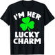 I'm Her Lucky Charm Funny Couples St Patrick's Day T-Shirt - T-Shirt | Black