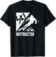Ski Instructor Coach Skiing Skier T-Shirt - T-Shirt | Black