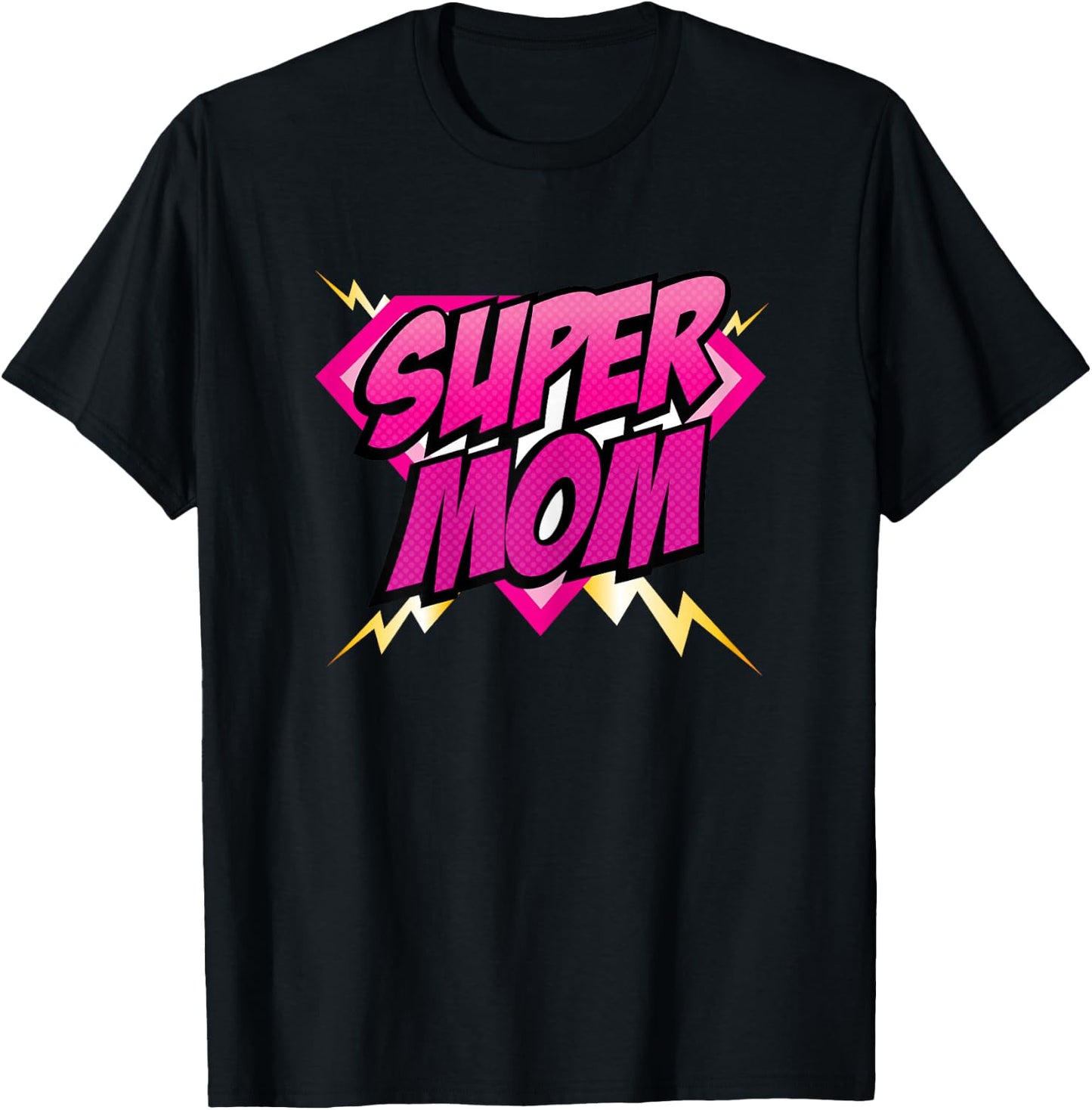 Super Mom Superhero Mommy Comic Book Women T-Shirt - T-Shirt | Black