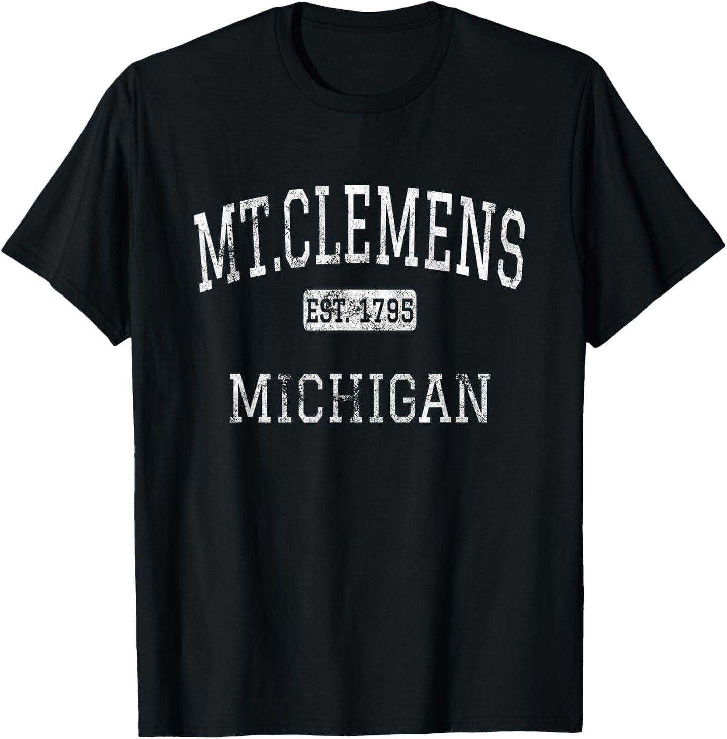 Mt.Clemens Michigan MI Vintage T-Shirt - T-Shirt | Black