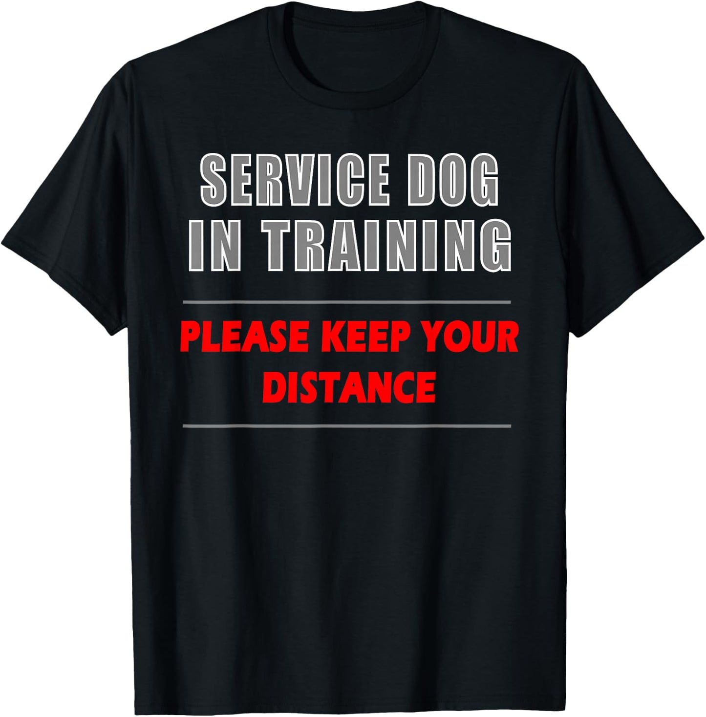 Service Dog In Training Dog Handler and Trainer Shirt T-Shirt - T-Shirt | Black
