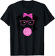 Australian shepherd with bubble gum bandana glasses Aussie T-Shirt - T-Shirt | Black
