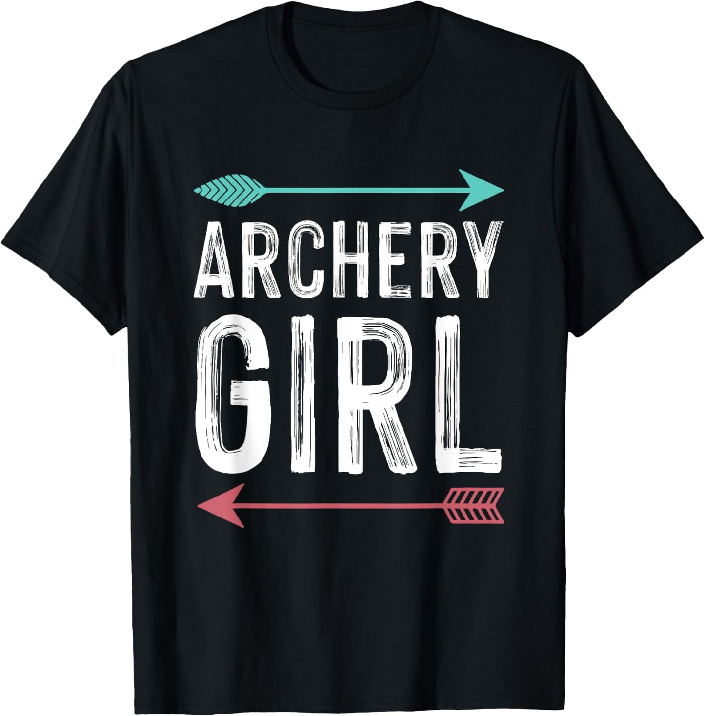 Cool Archery Design Girls Women Bow Hunting Target Sport T-Shirt - T-Shirt | Black