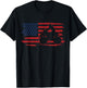 ATV Quad American Flag USA T-Shirt - T-Shirt | Black