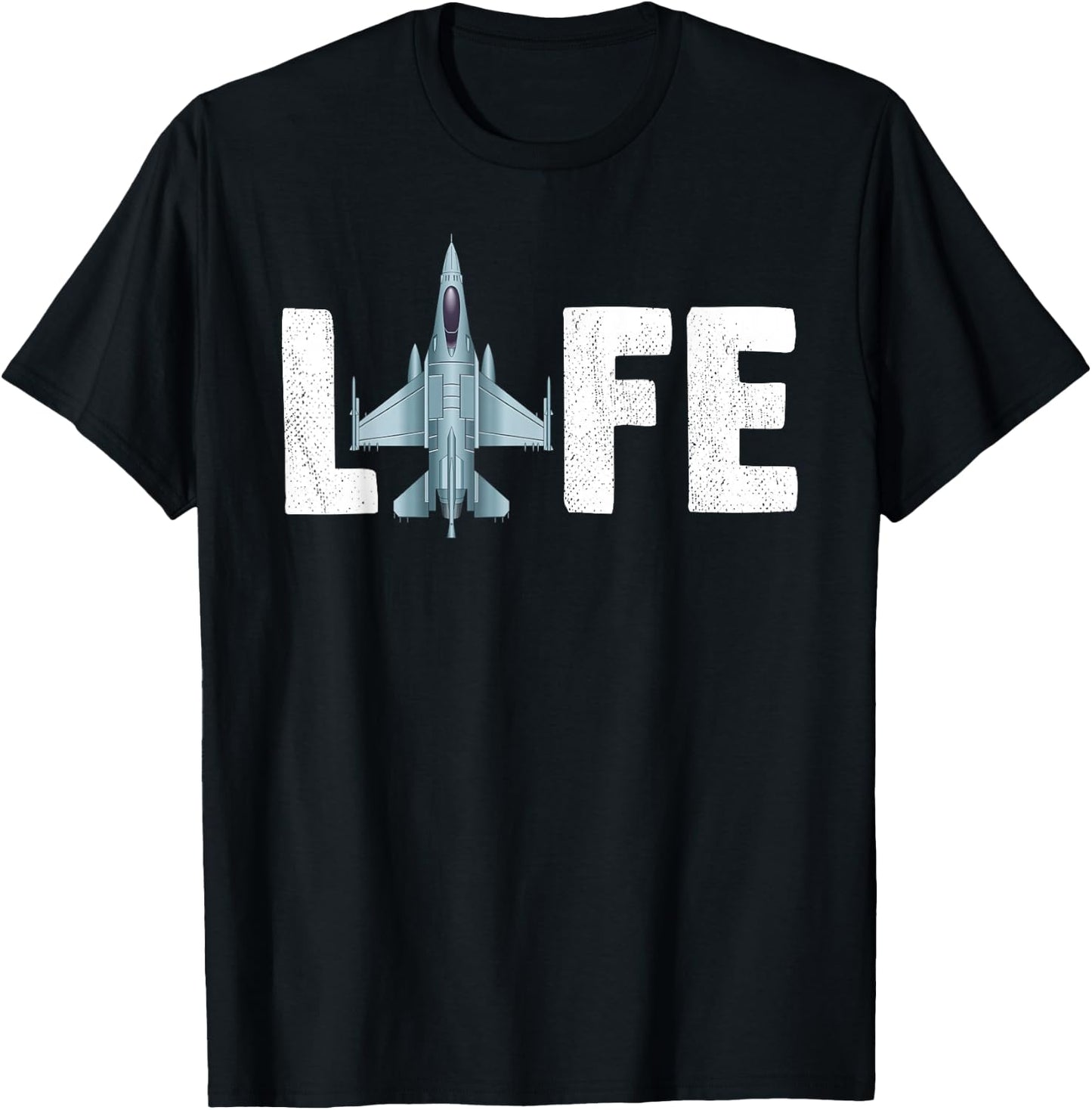 Jet Fighter Life Jet Aeroplane Pilot T-Shirt - T-Shirt | Black