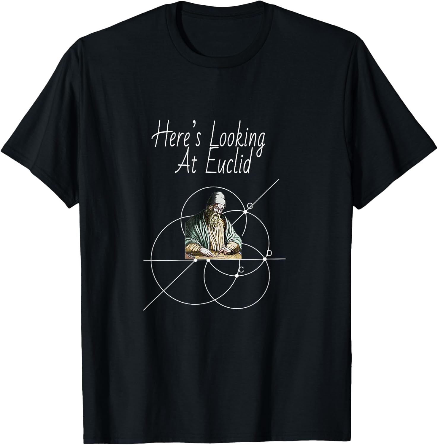 Here's Looking at Euclid T-Shirt - T-Shirt | Black