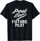 Proud Mom of a Future Pilot T-Shirt - T-Shirt | Black