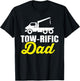 Tow Truck Driver Dad Father Towing Car Pickup Wrecker Gift T-Shirt - T-Shirt | Black