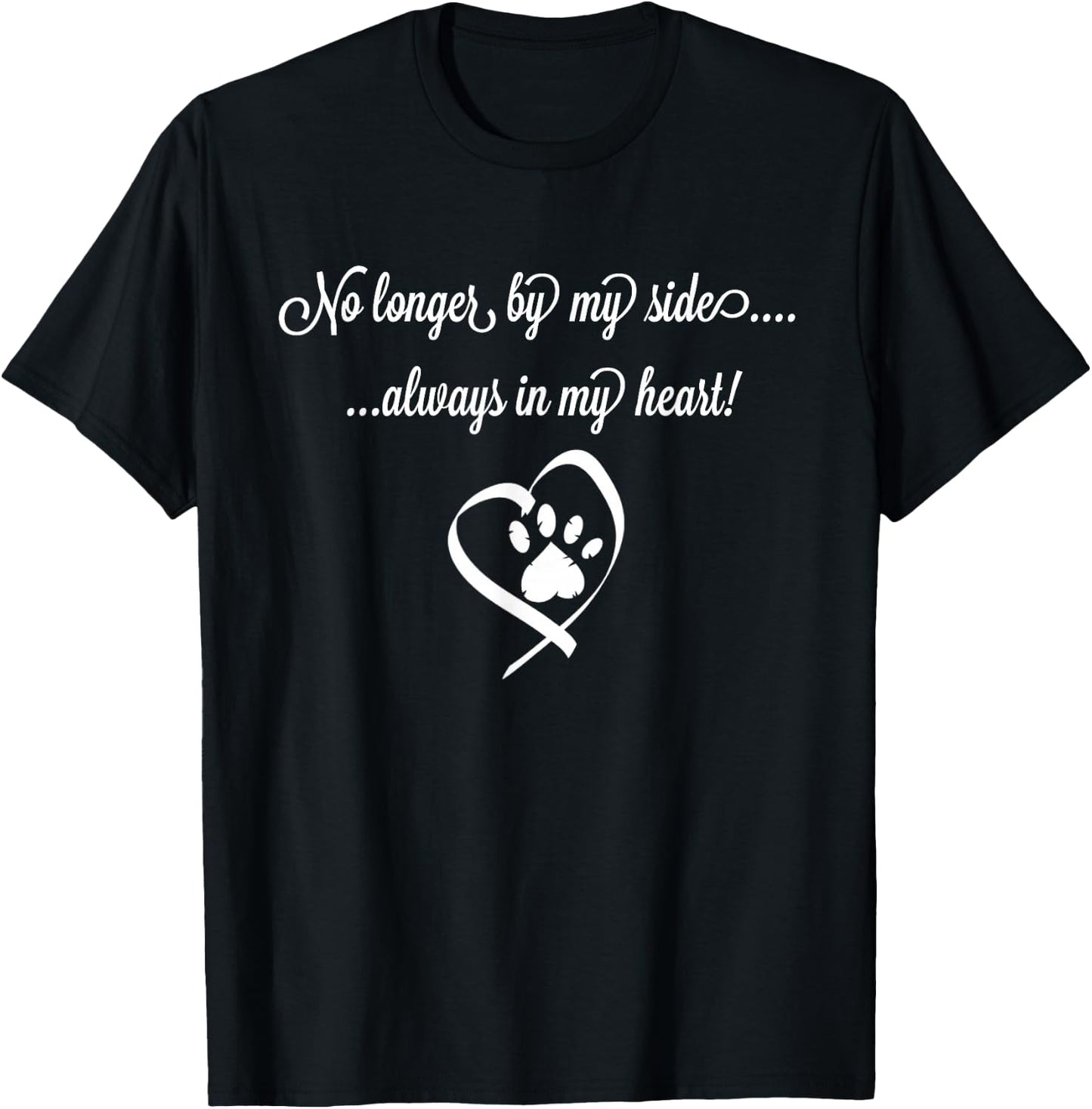 Pet Dog or Cat Memory Shirt - Forever In My Heart T-Shirt - T-Shirt | Black