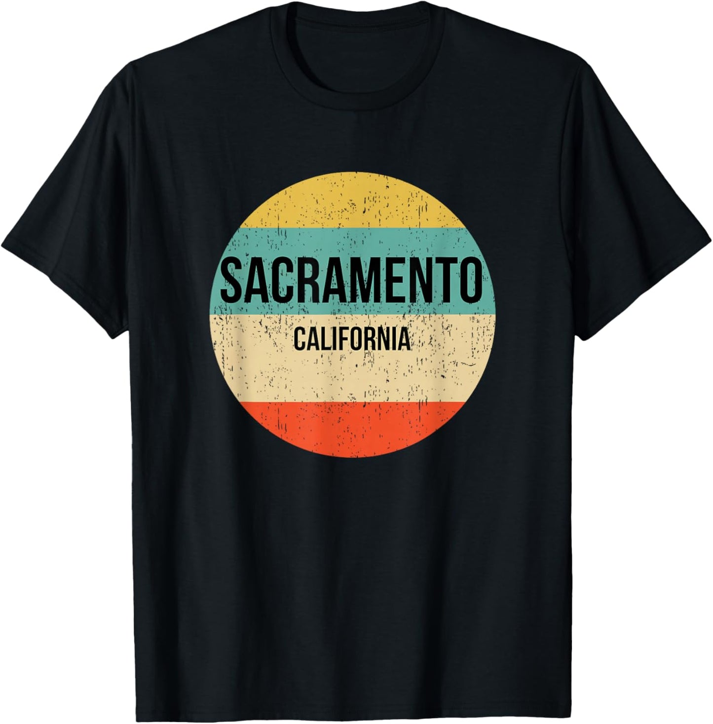 Sacramento California Shirt | Sacramento T-Shirt - T-Shirt | Black