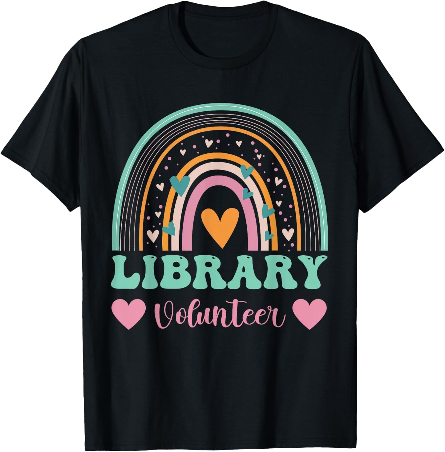 Library Volunteer Appreciation T-Shirt - T-Shirt | Black