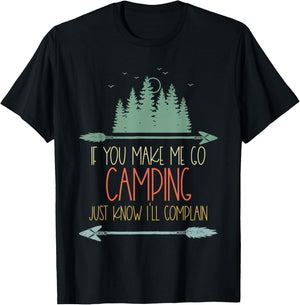 Apparently I Camp Now First Time Camping Family I Don't Camp T-Shirt - T-Shirt | Black