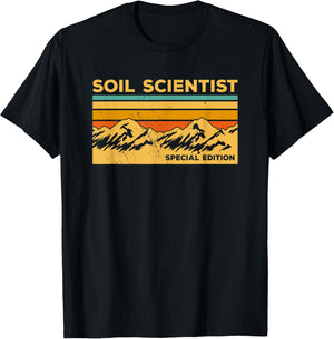 Vintage Soil Scientist Soil Science T-Shirt - T-Shirt | Black