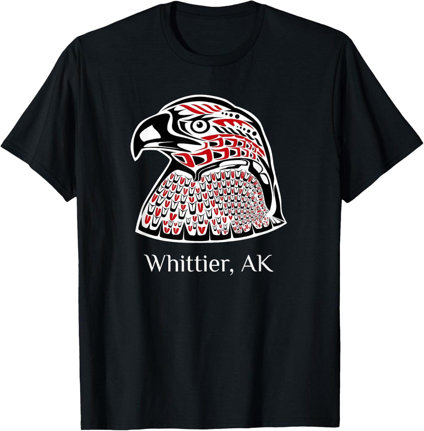 Pacific NW SE Native American Indian Eagle Whittier Alaska T-Shirt - T-Shirt | Black