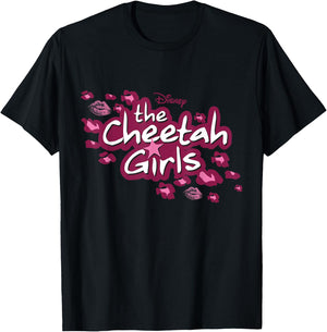 Disney Channel The Cheetah Girls Logo Pink Animal Print Small T-Shirt - T-Shirt | Black