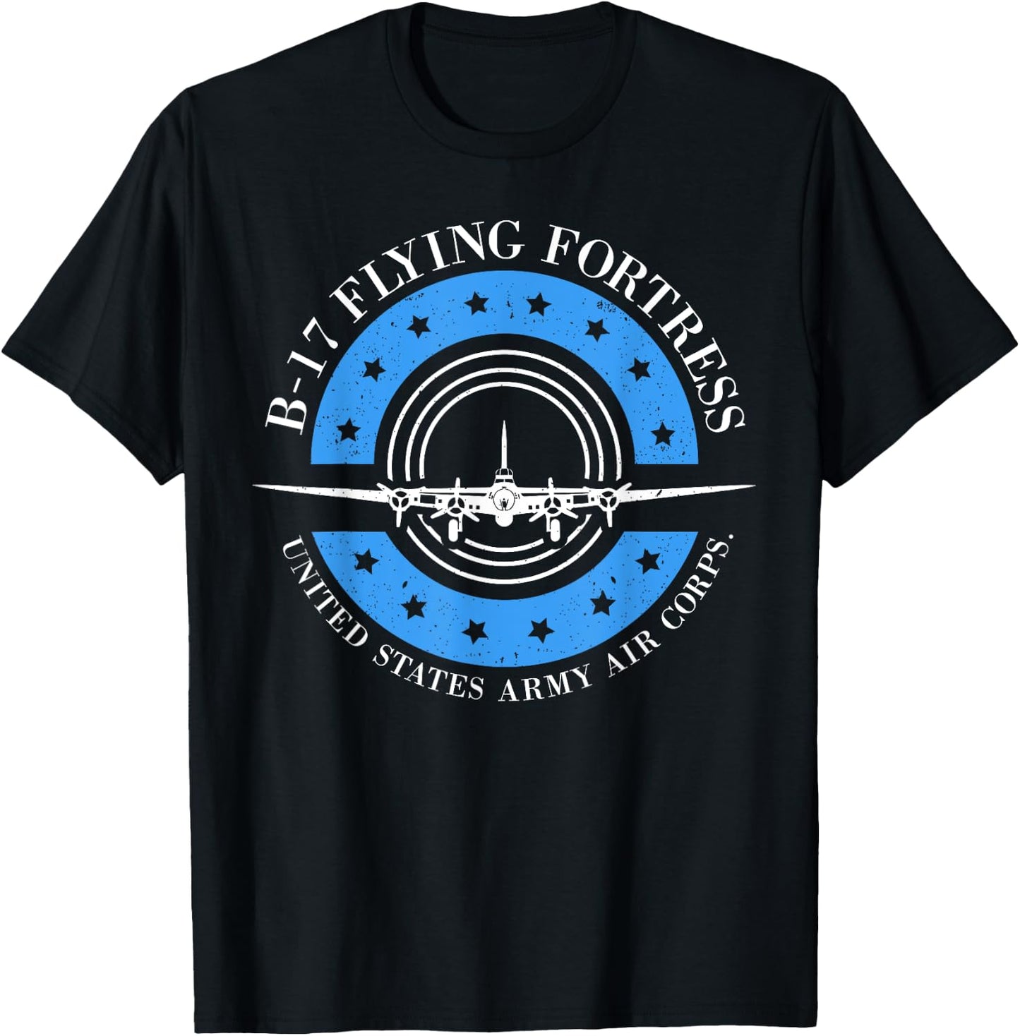 B-17 Flying Fortress gift, Air Force, Aviation design T-Shirt - T-Shirt | Black