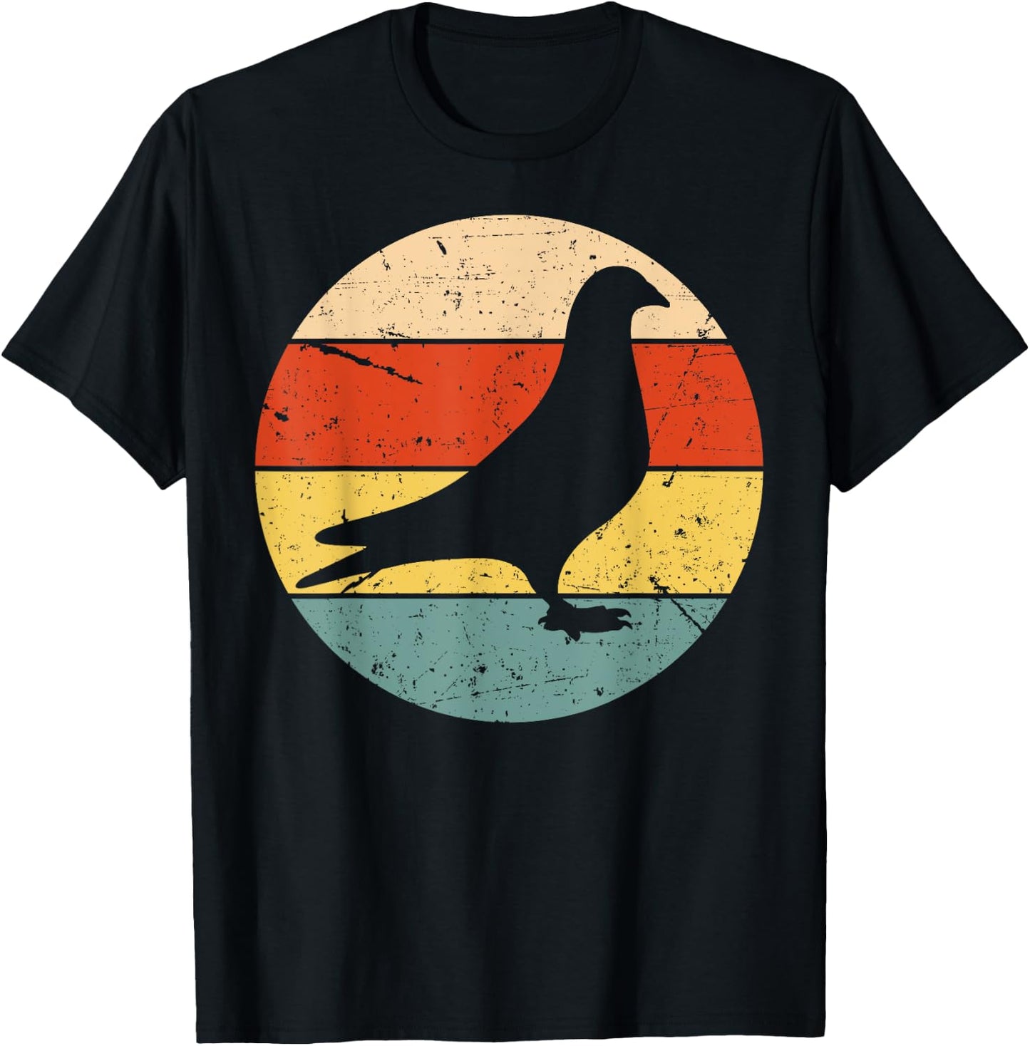 Cool Pigeon Women Pigeon Racing Homing Vintage 80s T-Shirt - T-Shirt | Black